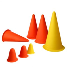 Training Rubber Cone 250mm – 6 Pcs Set