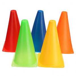 Plastic Multipurpose Training/Traffic Cone- 6 pcs set