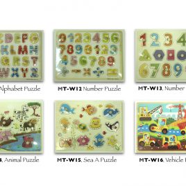 Wooden Puzzles – 6 Pcs Set