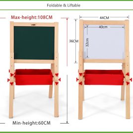 Solid Wooden Easel with Stationery – Medium