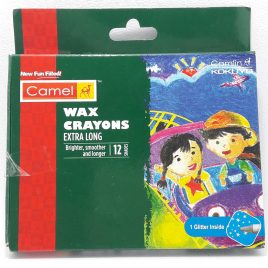 Camel Wax Crayon Extra Long 12 Pcs Set
